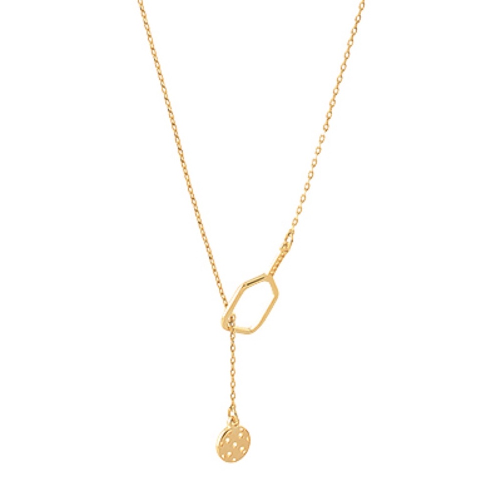 Open Pickleball Y Drop Necklace